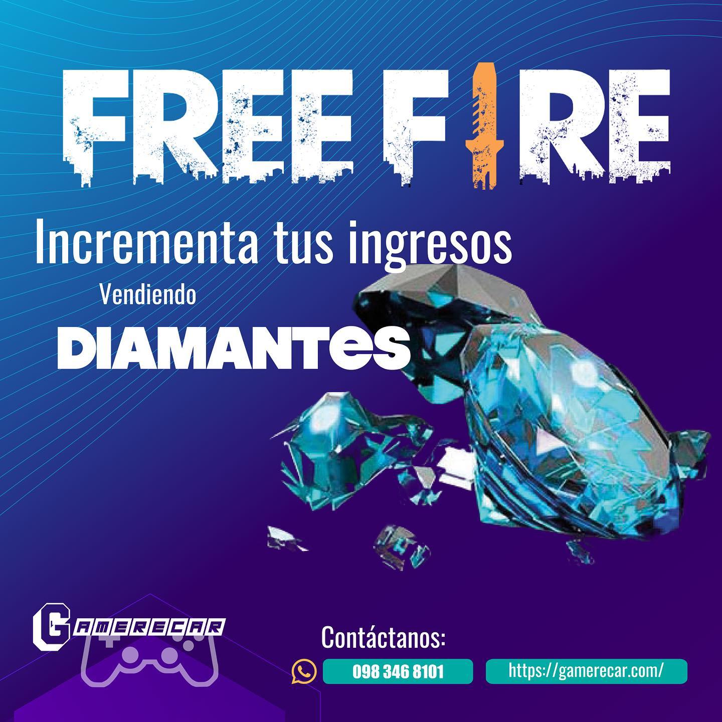 Recarga Diamantes Free Fire - Ecuador y Pavos en fornite